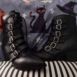 Strange Cvlt coven witch Winkle pickers new boots pointed toe